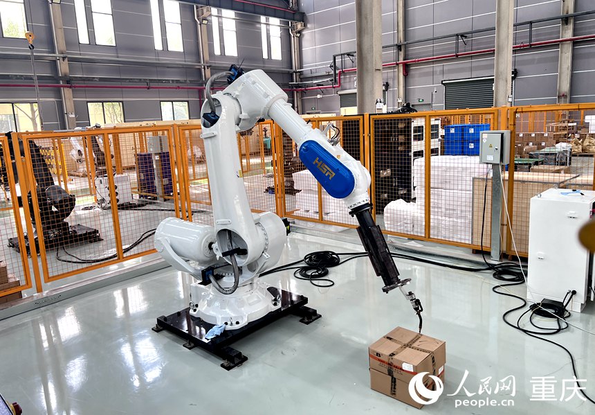 華數機器人產品。人民網記者 胡虹攝