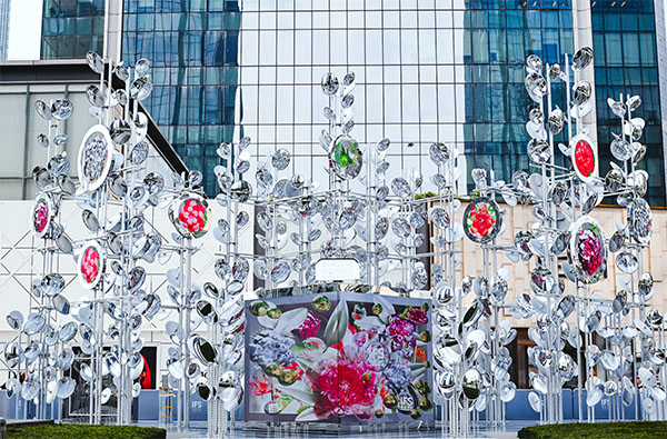 光聚之境Gathering Place藝術裝置。重慶IFS供圖