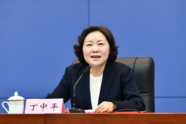 發布會上，重慶市民政局局長丁中平介紹相關情況。鄒樂攝