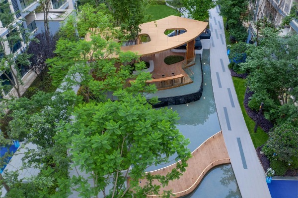 重慶華宇城御璟縵云交付實景圖。華宇集團供圖