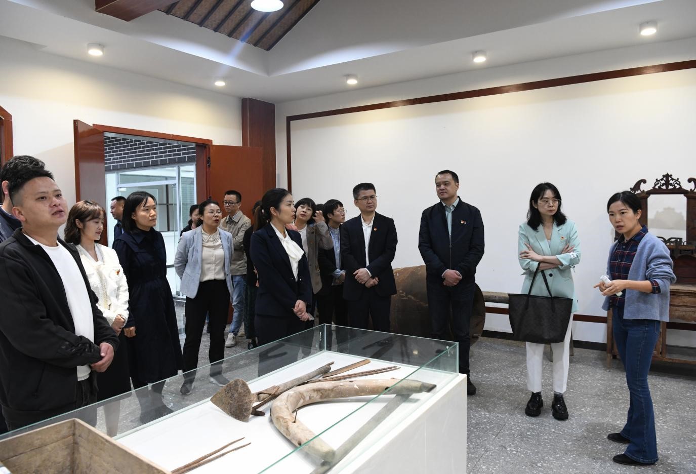 在浸口村學習參觀。璧山區婦幼保健院供圖