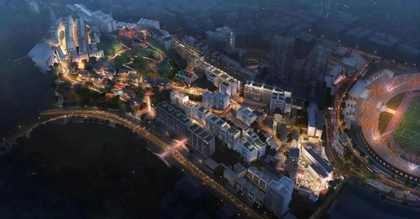 國際村片區城市更新項目效果圖。渝中區住房城市建委供圖