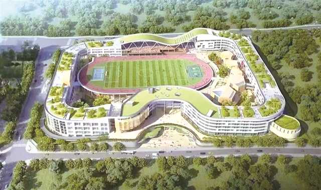 今年新建成投用的廣陽灣珊瑚中學