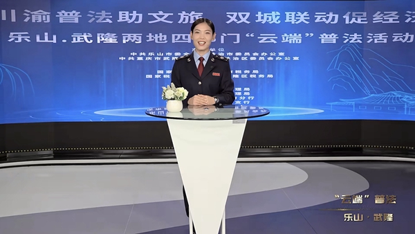 武隆區稅務局高文巧講解文旅業相關稅收優惠政策。視頻截圖