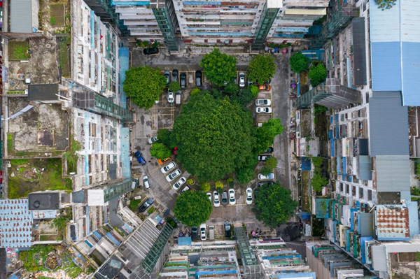 開州區文峰街道水果佳苑小區。國網重慶經研院供圖