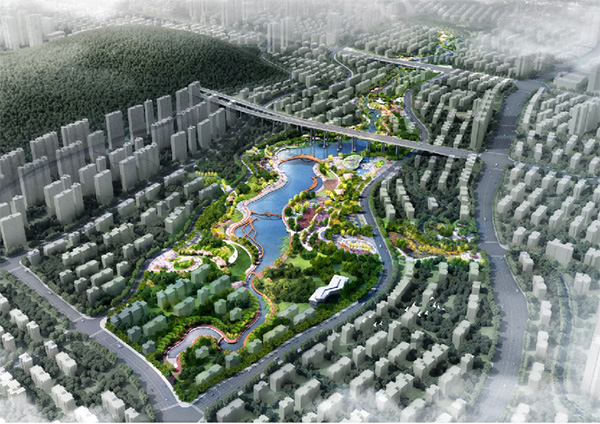 花石公園效果圖。重慶空港新城開發建設有限公司供圖