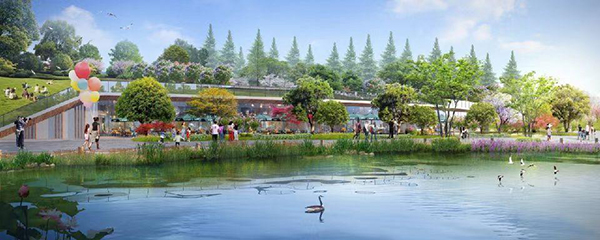 花石公園效果圖。重慶空港新城開發建設有限公司供圖