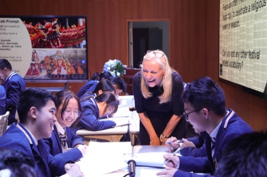 專家示范課。重慶市第一實驗中學供圖