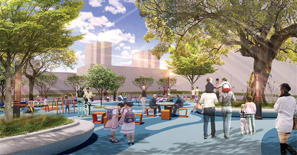 項目社區場景意向圖。重慶萬科供圖