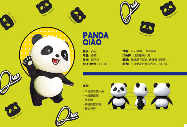 大熊貓“喬喬”IP形象。重慶銅雀臺整形美容醫院供圖