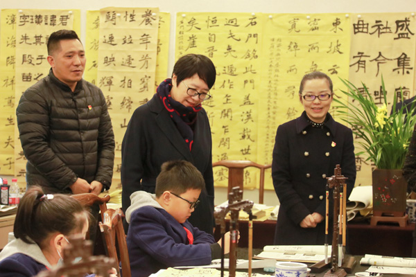 調研鯉魚池小學。向詩佳攝