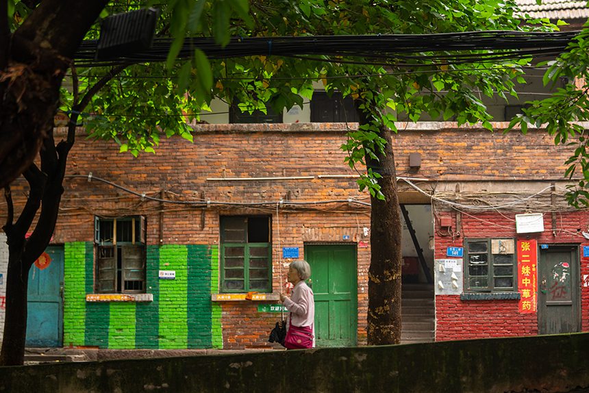 民主村的蘇式紅磚樓。重慶設計集團供圖