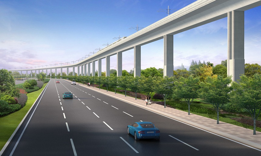 采用節段拼裝工藝的橋梁。林同棪國際工程咨詢（中國）有限公司