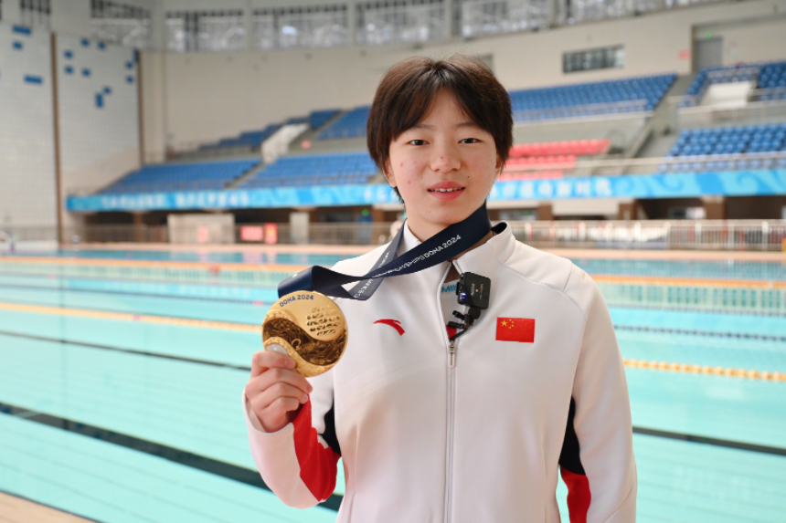 14歲重慶小將龔真琦。鄒樂攝