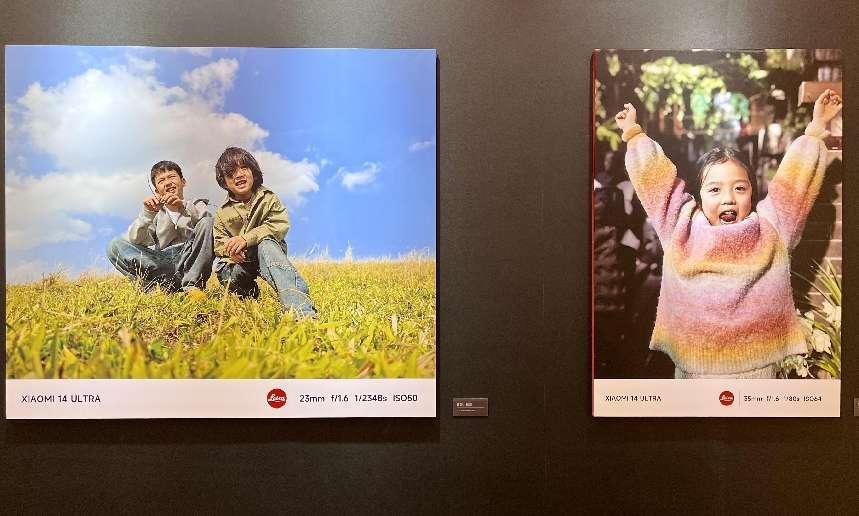 現場展出的攝影作品。馬春鵬攝