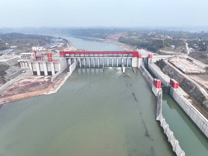 嘉陵江利澤航運樞紐。牟永成攝