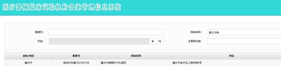 國家藥品監督管理局官網備案資料圖。重慶華美整形外科醫院供圖