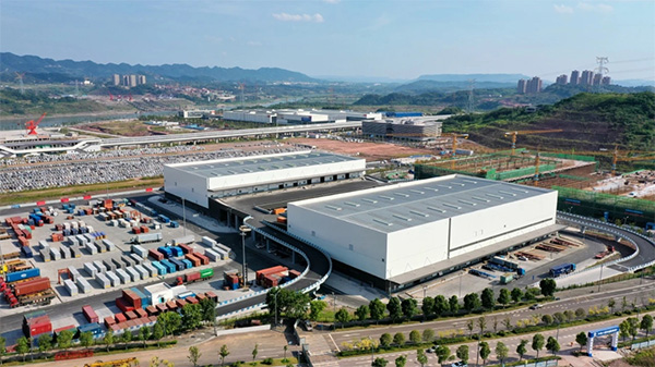 中新（重慶）多式聯運示范基地全景。曹徐松供圖