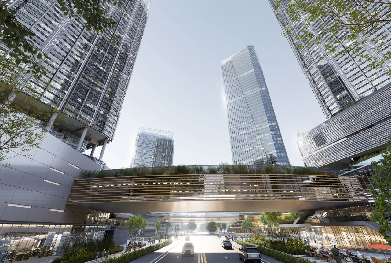 重慶東站核心區效果圖。重慶交通開投集團供圖