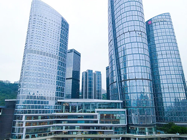 陸海國際中心項目實景。重慶萬科供圖