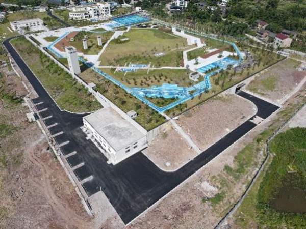 沙田污水處理廠。重慶設計集團有限公司市政設計研究院供圖