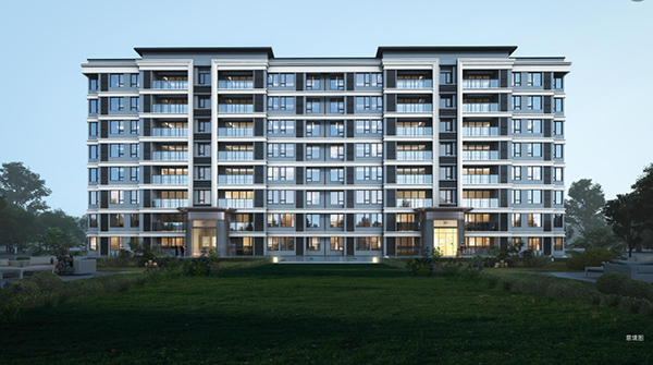 建筑立面意向圖。中建·光嶼供圖