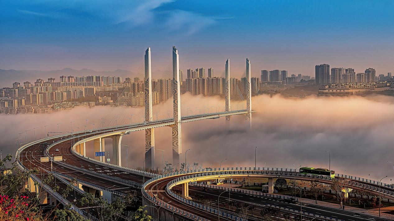 蔡家城市風光實景圖。重慶北碚區住房城鄉建委供圖