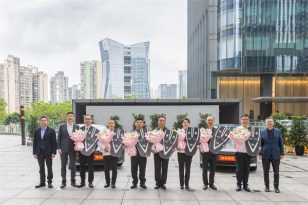 交車儀式現場。長安汽車供圖