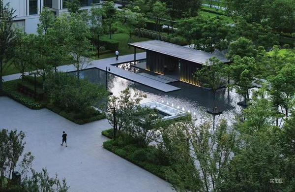 凱德·九章園林實景。凱德置業供圖