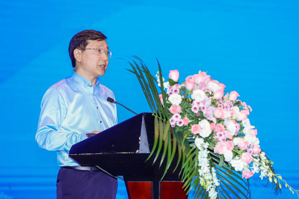 趙明階致辭。重慶科技大學供圖