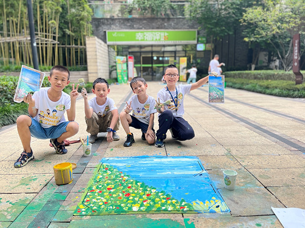 重慶萬科錦程小業主共創美麗社區。萬科物業供圖