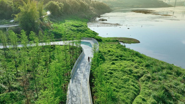 2016年，華僑城發起江灣濕地修復計劃。重慶華僑城供圖