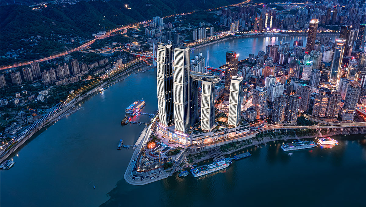 華燈初上的重慶。凱德集團供圖  蔣繼航攝