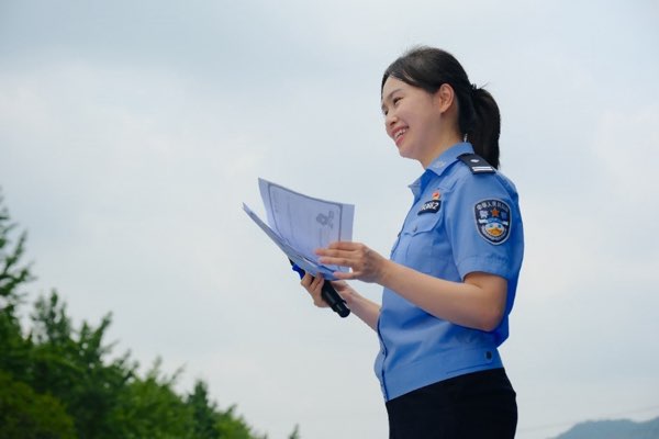 民警在現場開展反詐宣講課。主辦方供圖