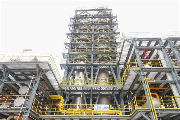 萬州分廠二級脫硫裝置。曾英豪攝