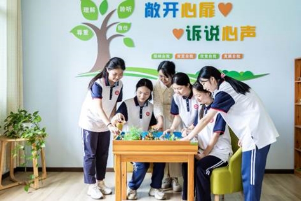 樹洞口袋心理健康。 璧山區正則中學供圖