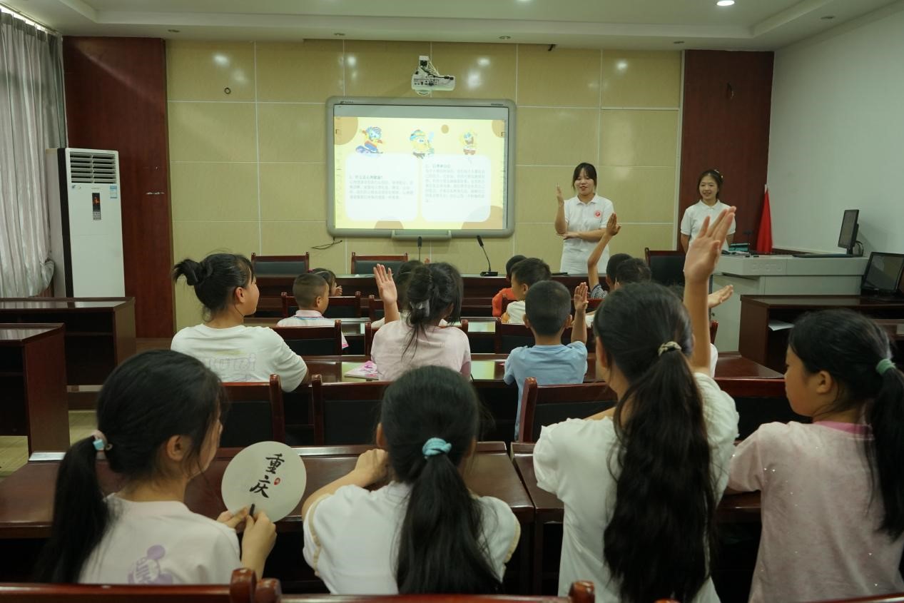 心理健康講解過程。張婉婷攝