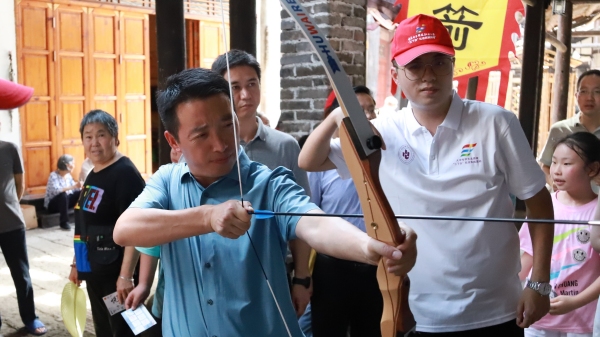 射箭活動。重慶電子科技職業大學供圖