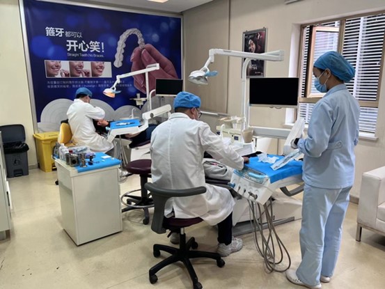 檢查畫面。泰康拜博口腔供圖