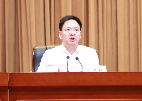 梁平區委書記錢建超講話。唐文蕤攝