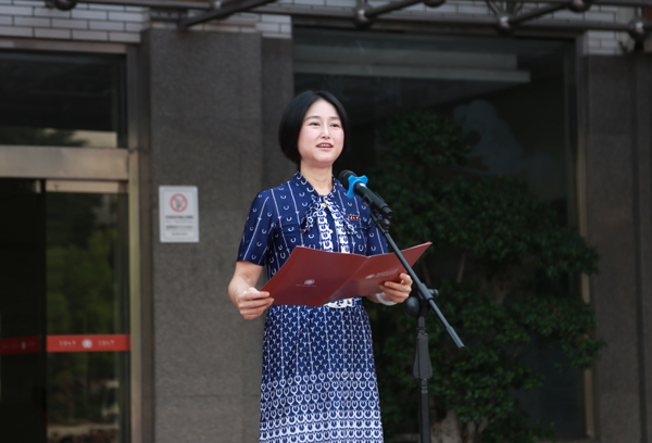 劉婷婷致辭。唐文蕤攝