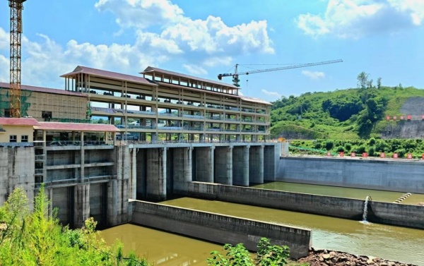 碑口水庫施工現場。受訪者供圖