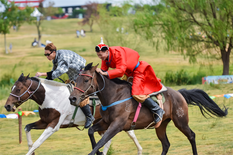 賽馬比賽。黃宣攝