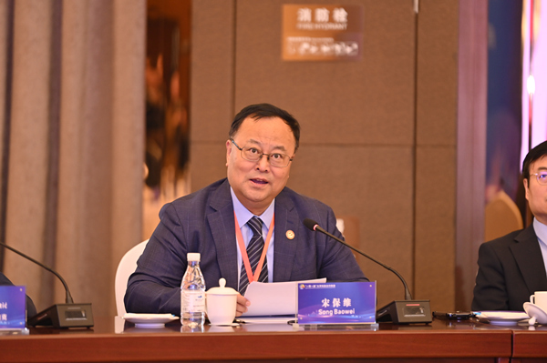 中國工程院院士、西北工業大學校長宋保維發言。鄒樂攝