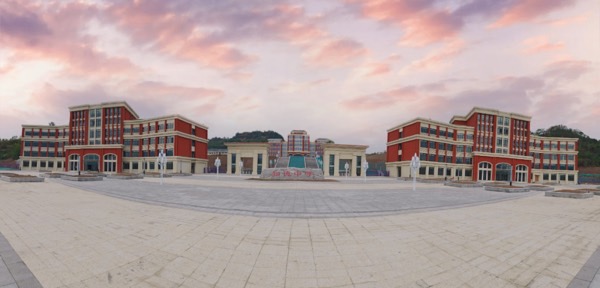 梁平知德中學正面。重慶設計集團有限公司市政設計研究院供圖