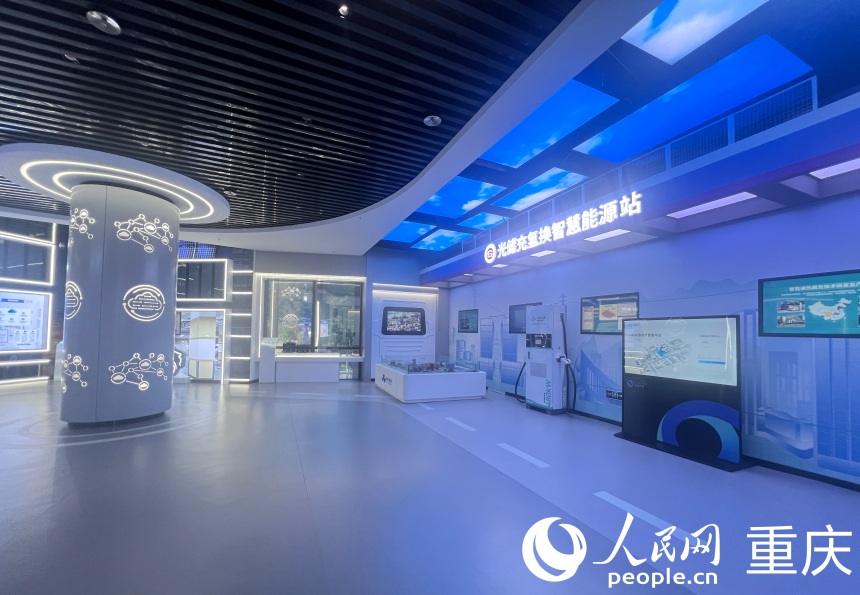 歐陽明高院士工作站展示成果。人民網記者 胡虹攝