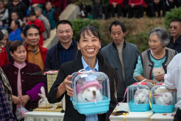 玉兔選美。青蓮鎮供圖