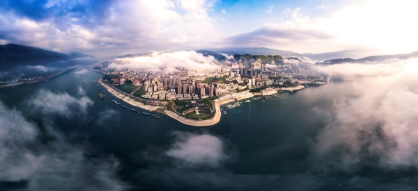 巫山城市風景。巫山縣委宣傳部供圖