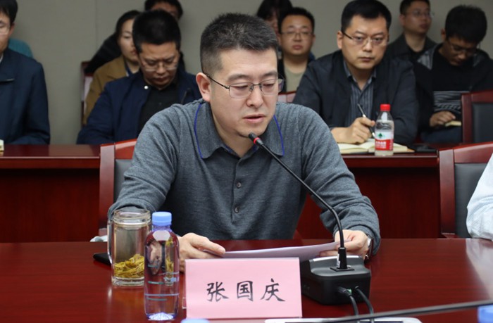 張國慶發言。重慶設計集團市政院供圖