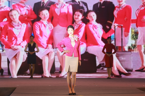 航空公司制服秀。曾英豪攝